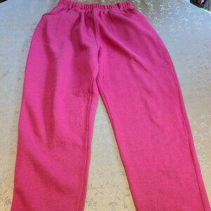 Firstinline youth/girls pink sweat pants , size extra large(18)